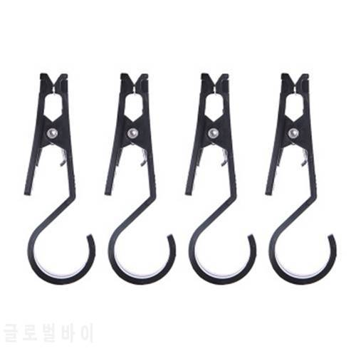 4Pcs/Set Outdoor Canopy Cloth Clip Hook Holder Portable Multifunctional Tool Tent Pegs Camping Accessories