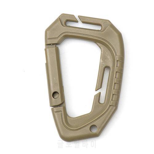 1/5 Pcs Outdoor Molle Webbing Quick-hanging Lightweight Portable D-shaped Backpack Plastic Hanging Buckle Camping Equipment