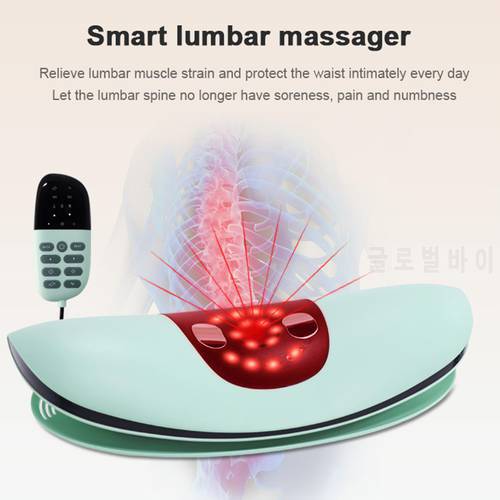 Smart Lumbar Traction Device Heat Massager with Vibration Back Relief Device