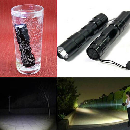Portable Mini 2000LM LED Flashlight Pocket Light Torch Waterproof High Power Tactical Powerful for Hunting Night Fishing