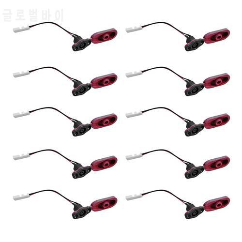 10Pcs Electric Scooter Charging Hole Cover with Charging Cable Port Waterproof Cover for Xiaomi Mijia M365 Scooter