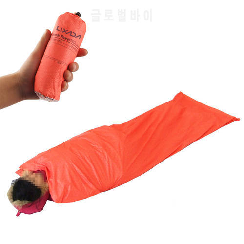 Lixada 200 * 72cm Winter Sleeping Bags Portable Single Sleeping Bag for Outdoor Camping Supplies Tourism Emergency Equipment