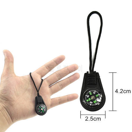 Mini Compass ABS Camping Hiking Pocket Compass Pendant Portable Navigation Climing Riding Children Gift Outdoor Survival Gear