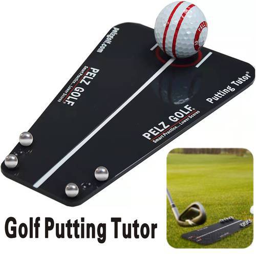 Portable Golf Putting Tutor Practice Training Aids Golf Putting Assistant Pelz Short Game Putting Learning Aid