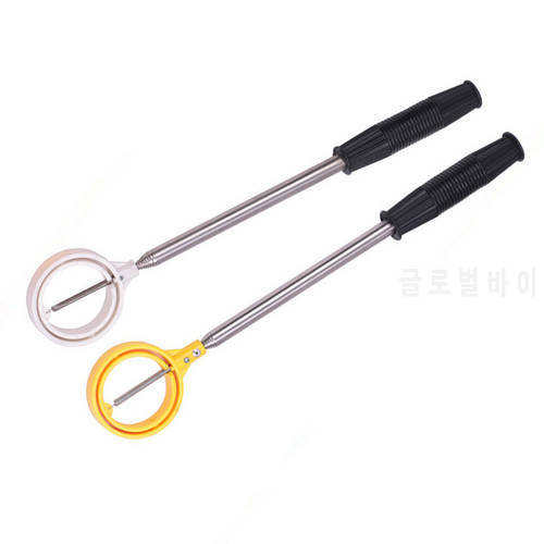 Retractable Golf Scooping Device Portable Golf Ball Picking Device Stainless Steel Picking Rod Golf Ball Pick Up Tools