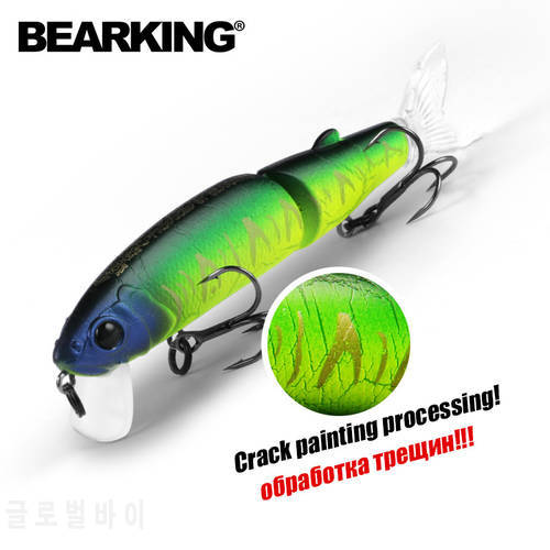 BEARKING New Wobbler Magallon 11.3cm 13.7g Hard Minnow Bait Artificial Bait Swim Bait with Spare Tail Fishing Lure with 2 Hooks