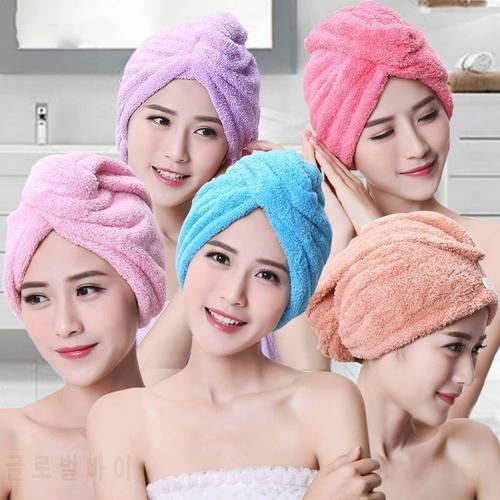 Quick Hair Drying Towel Cap Bowknot Wrap Towel Shower Cap for Women Spa Drying Hair Towel Microfibre Rapid Drying Hair Turban