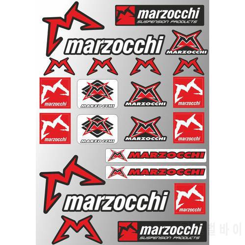 Marzocchi Bomber Fork / Suspension Graphic Kit Sticker Adhesive Set Bike Bicycle Cycling Decals