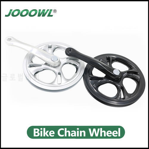 Bicycle Crank Chainwheel MTB Bike Crankset Aluminum Alloy With Bottom 170/152mm crank arm 38T 44T 48T 52T plate Chain Ring Black
