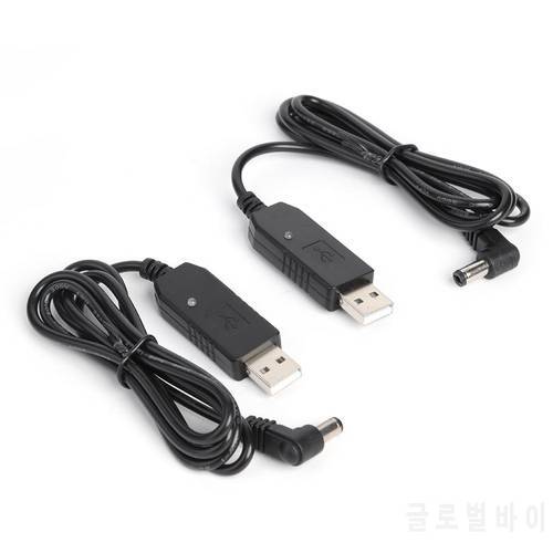 2pcs USB Charger Cables 5V to 10V Practical Durable With Indicator Light for BaoFeng UV-5R UV-82 UV-8D Radio Accessories