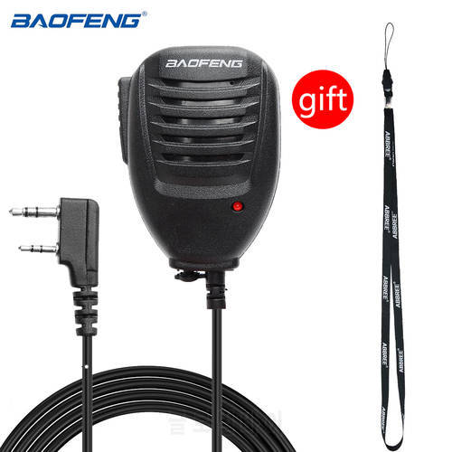 Original Baofeng Handheld Microphone Speaker MIC for Baofeng Portable Radio UV-5R BF-888S BF-UVS9 Plus Walkie Talkie Ham Radio