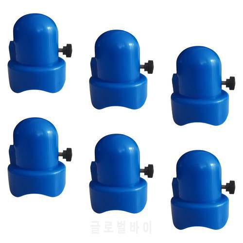 6PCS Trampoline Enclosure Pole Caps Protective Cover Caps for Net Hook Trampoline Supply Replacement Part Outdoor Accessories