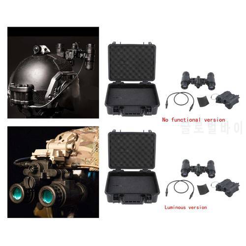 Dummy Model Binocular AN Pvs31 Nvg High Strength Professional Nylon Goggle with Battery Case & Storage Box Glasses Model Black