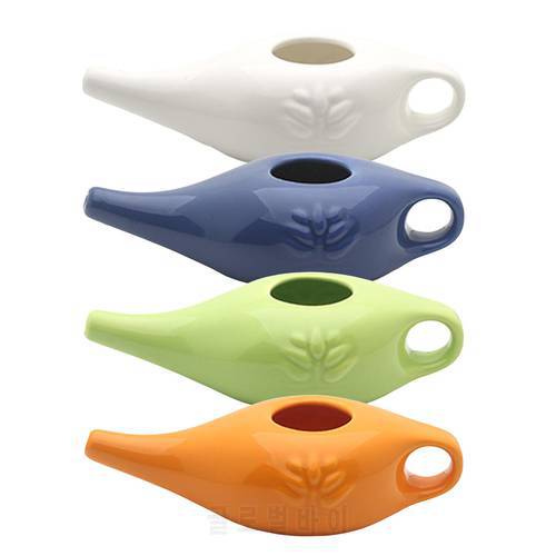 250ml Ceramic Neti Pot Portable Nose Cleaning Pot Durable Leakproof Spout Pot for Nasal Rinsing Nose Washing Men and Women
