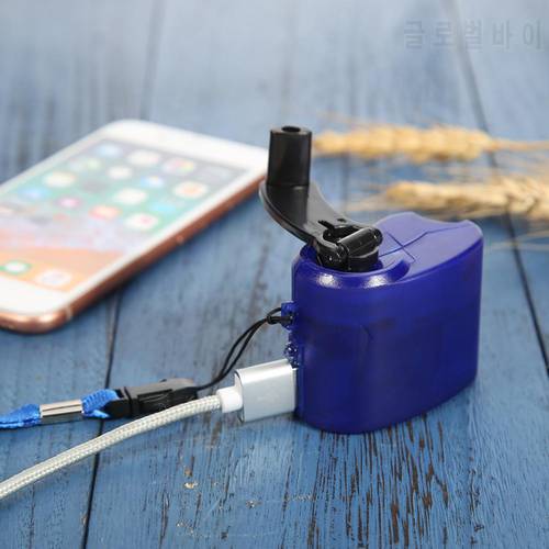Portable Charger USB Charging Emergency Hand Crank Power Dynamo For Outdoor Mobile Phone -Shopping Outdoor Survival Tool