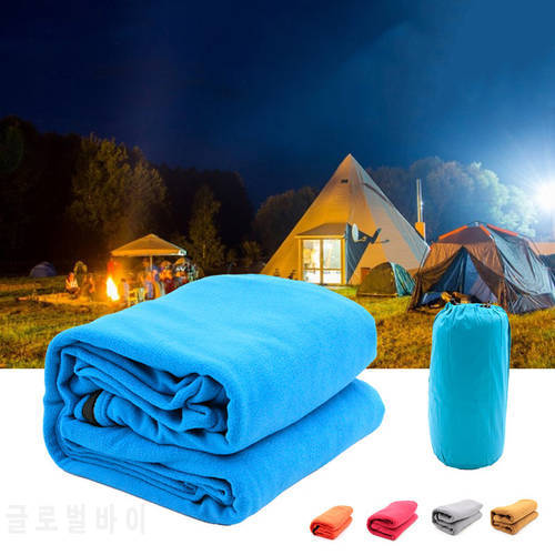 Portable Ultra-light Polar Fleece Sleeping Bag Outdoor Camping Tent Bed Travel Warm Sleeping Bag Liner