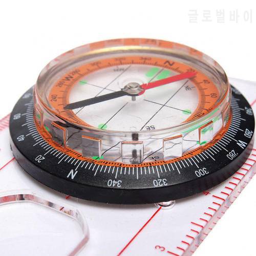 Outdoor Camping Hiking Survival Scouts Orienteering Compass Rule Base Plate Map