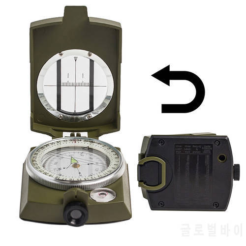 Lensatic Compass High-Precision Military American Style Multifunctional Prismatic Compass Night For Outdoor Camping Hiking