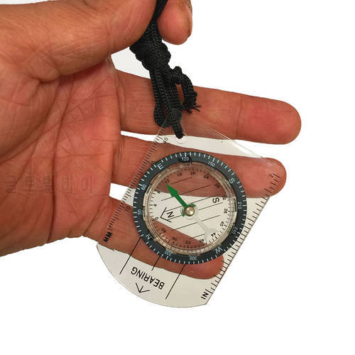 Outdoor Camping Hiking Transparent Acrylic Compass Compass Proportional Footprint Travel Military Compass Tools Travel Kits 2022