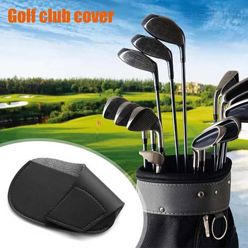 Golf Club Headcover Leather Head Cover For Golf Iron Universal Iron Covers For Most Brands Protective Wedge Cover Golf