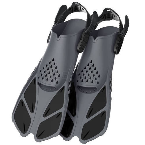 Professional Fins Anti Slip Snorkeling Diving Swimming Fins for Adults Women Men Water Sports Adjustable Training Foot Flippers