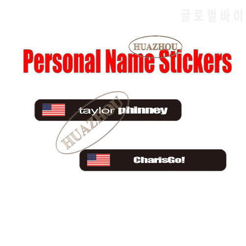 Custom Name National Flag Stickers Vinyl Waterproof MTB Road Mountain Bike Bicycle Cycling Top Tube Frame Decals Free Shipping