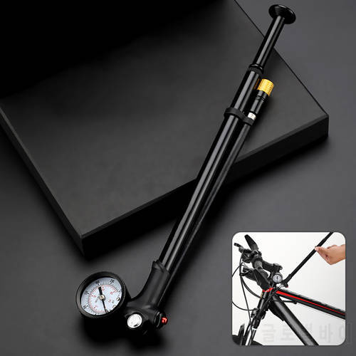 Portable Bicycle Front Fork Pump High-pressure Air Shock Pump for Fork Rear Suspension Cycling Air Inflator Road Bike Accessory