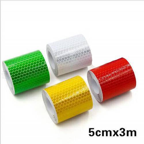 5cm* Bicycle Stickers Reflective Safety Warning Tape Explosion Style Reflector Motorcycle Car Foil Film Cycling Bike Accessories