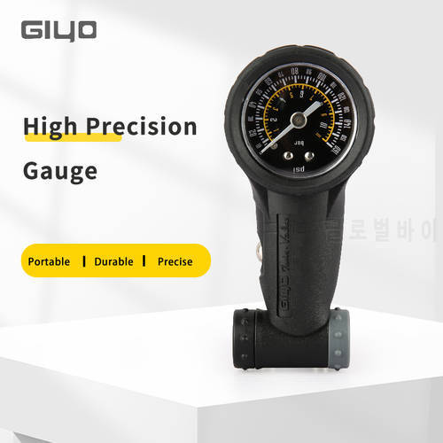 GIYO Bicycle Tire Gauge Schrader/Presta Valves Air Pressure Gauge 160 PSI Professional Barometer Cycling Accessories for Bike
