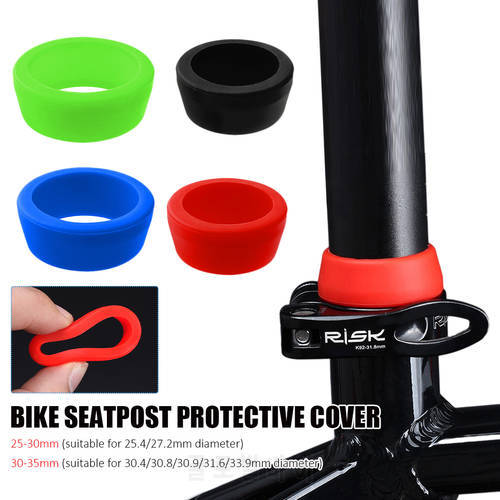 Bicycle Seat Post Rubber Ring Dust Cover Silica Gel Waterproof MTB Road Bike Seatpost Protective Case Cycling Accessories