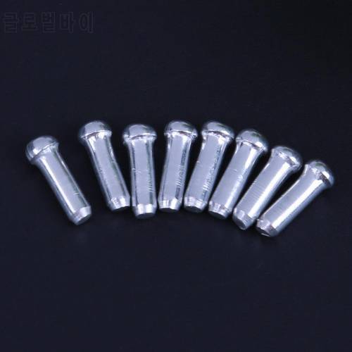 100pcs Aluminum Bike Bicycle Brake Shifter Inner Cable Tips Wire End Cap High Quality Bicycle Tool Cycling Parts Crimps Sliver