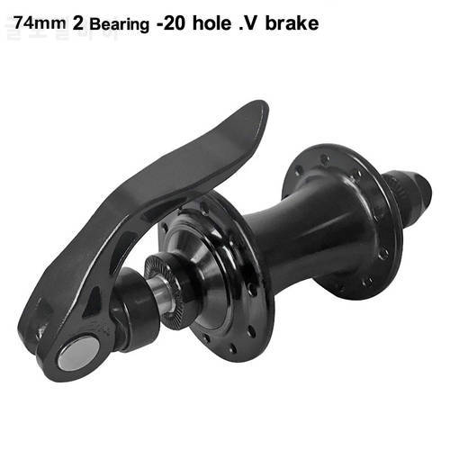 Folding Road Bike 2 Peilin Bearing Front Hub OLD 74mm Axis V Brake 20 Hole with Quick Release fit 2mm Spoke