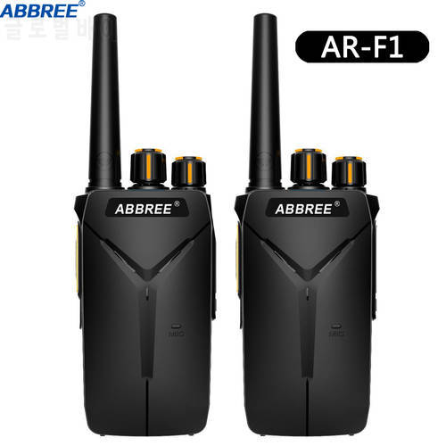 2PCS ABBREE AR-F1 Walkie Talkie 10km Long Range 5W UHF 400-470MHz VOX Ham CB Portable Woki Toki Two Way Radio