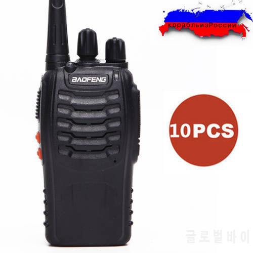 10PCS/set Baofeng BF-888S Walkie Talkie Two way Radio bf888s 5W 16CH UHF 400-470MHz BF 888S Comunicador Transmitter Transceiver