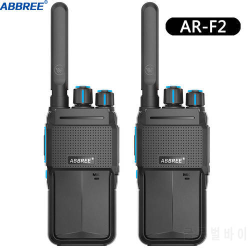 2PCS ABBREE AR-F2 mini Walkie Talkie portable Radio Station 400-480MHz two Way Radio uhf band Two Way Radio Communicator