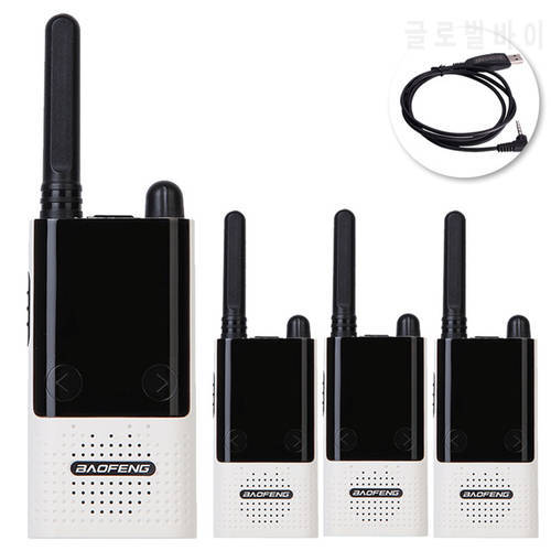 4PCS Baofeng BF-T9 FRS Walkie Talkie CB Ham Portable Two Way Radios BF T9 Hunting Ham Radios USB Cable