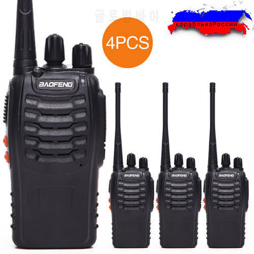 4PCS/set Baofeng BF-888S Walkie Talkie Two way Radio bf888s 5W 16CH UHF 400-470MHz BF 888S Comunicador Transmitter Transceiver