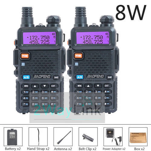 Baofeng UV5R Walkie Talkie 8W/5W 10KM CB Radios Station Two-way Amateur VHF TYT 1PCS 2PCS UV82 Long Range Dual Band Ham Radio
