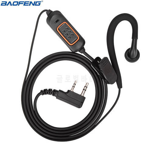 Baofeng 2 Pin K Typ Mic Microphone Earphone Earbud Headset Earpiece Headphone For Baofeng UV-5R 888S S9 PLUS Walkie Talkie Radio