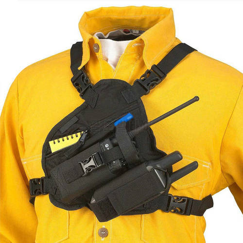 Radio Chest Harness Holder Adjustable Pack Pocket Bag Carry Case For Baofeng UV-5R UV-82 BF-888S UV-13 Pro Walkie Talkie