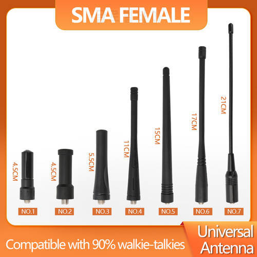 ABBREE SMA-Female VHF UHF High Gain Universal Antenna For Walkie Talkie TYT-T2 Baofeng UV-5R UV-82 BF-888S BF-B3 Two Way Radio