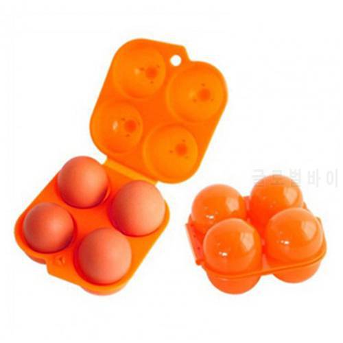 1pc Portable Kitchen Convenient Container Egg Storage Box Container Hiking Outdoor Camping Carrier For 4 Eggs Case Box