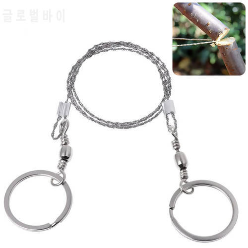 EDC Emergency Survival Gear Stainless Steel Wire Saw Wood Outdoor Camping Hiking Manual Hand Steel Rope Chain Saw Travel Tool