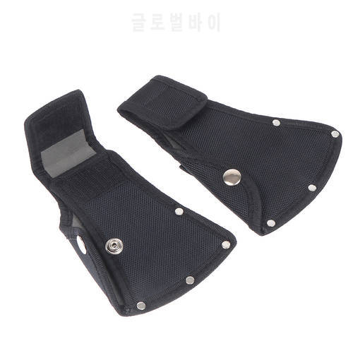 1Pc Black Multifuntional PU Leather Portable Axe Sheath Outdoor Camping Cover Blade Protection Tools