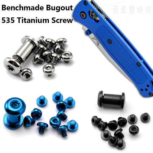 1 Set Titanium Alloy Nail for Butterfly Knife 535 Screw Handle Screw EDC Benchmade 535 Screws