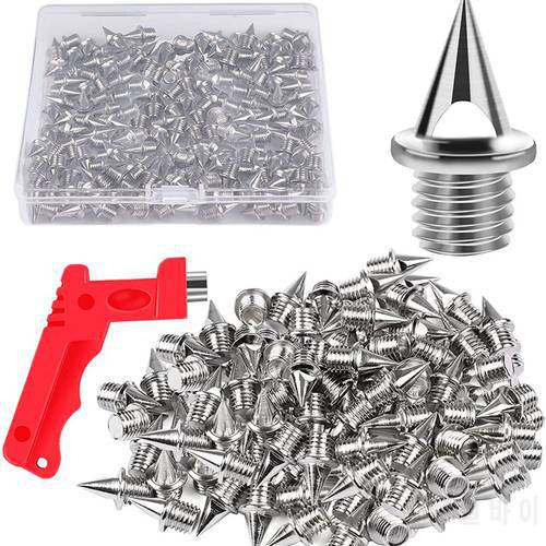 120PC 1/4Inch Stainless Steel Track and Cross Country Spike Golf Shoe Spike with Spike Wrench, Replacement Spike