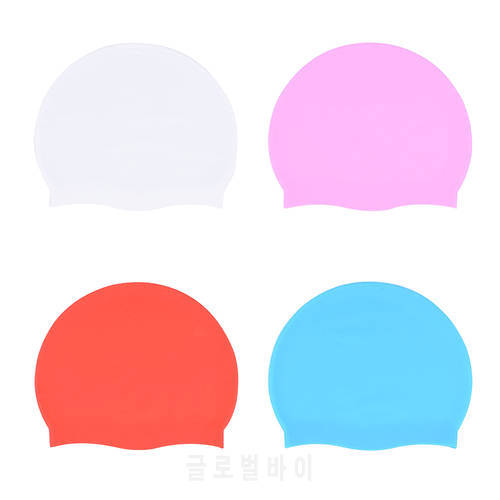 Silicone SPA Swimming Caps for Adults Waterproof Solid Color Summer Pool Bathing Hat Comfortable Swimming Hat Headwear