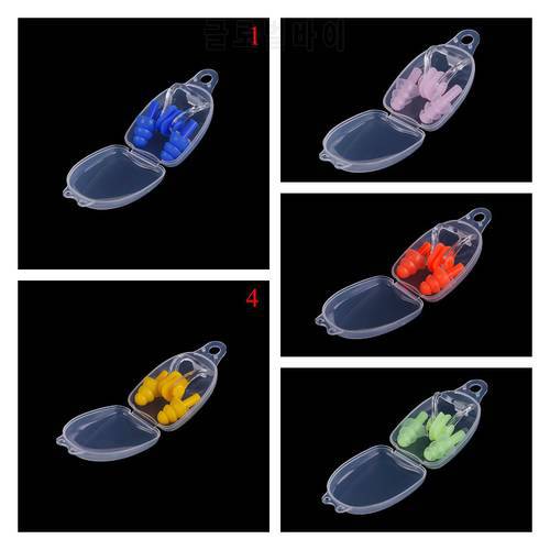 2022 soft Nose Clip Case Protective Prevent Water Protection Ear Plug Waterproof Silicone Swim Dive Supplies Swimming Earplugs