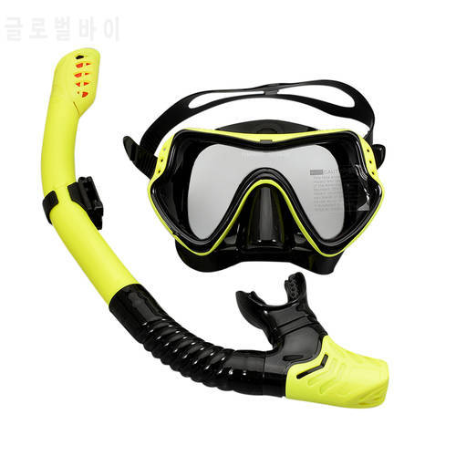 New Underwater Scuba Diving Masks Snorkeling Breath Tube Set Adult Silicone Anti-Fog Goggles Glasses Swimming Pool Equipment