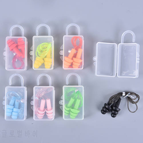 1SET PVC Ear Plugs Sound Insulation Ear Protection Earplugs Anti Noise Snoring Sleeping Plugs For Travel Noise Reduction